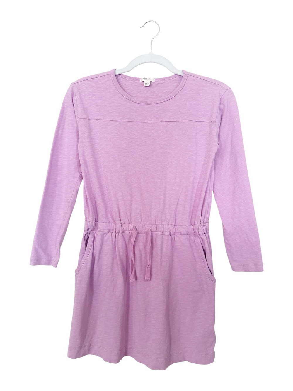 Crewcuts by J.Crew Girls' Lavender Long-Sleeve Jersey Knit Dress Size Large EUC